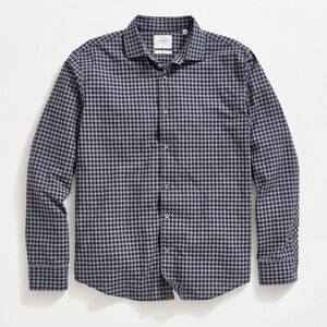 Billy Reid Plaid Check Hutcheson Sport Shirt, made of 100% size S